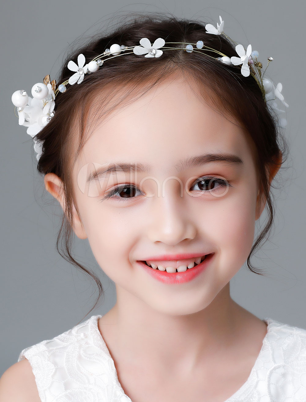 Flower Girl Headpieces Ivory Hair Band Kids Wedding Hair