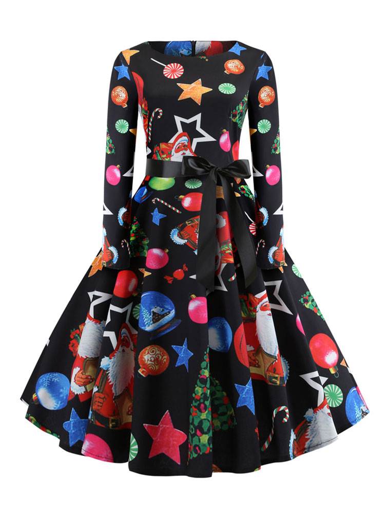 christmas 50s swing dress