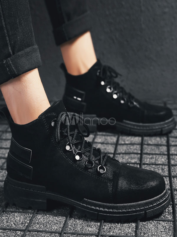 botas negras para trabajo