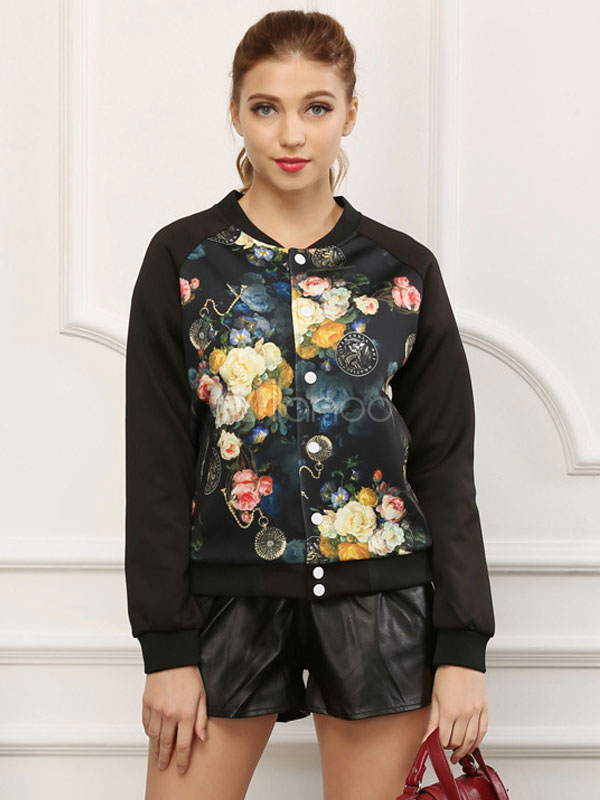 floral varsity jacket