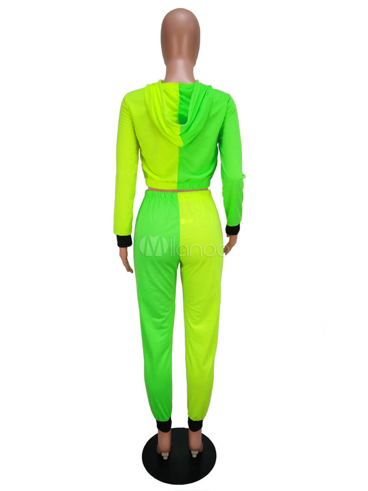 lime green tracksuit womens