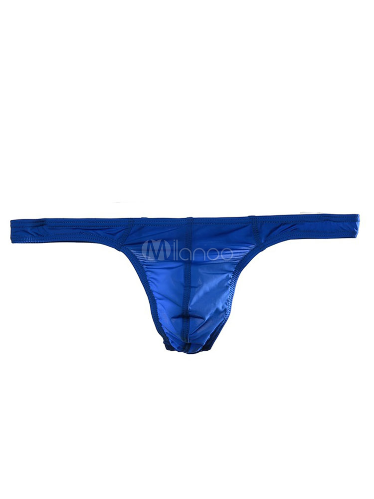 Men Sexy Panties Ice Cotton T Back Brief - Milanoo.com