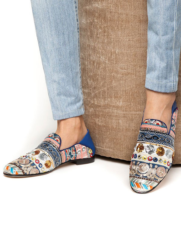 mens embroidered loafers