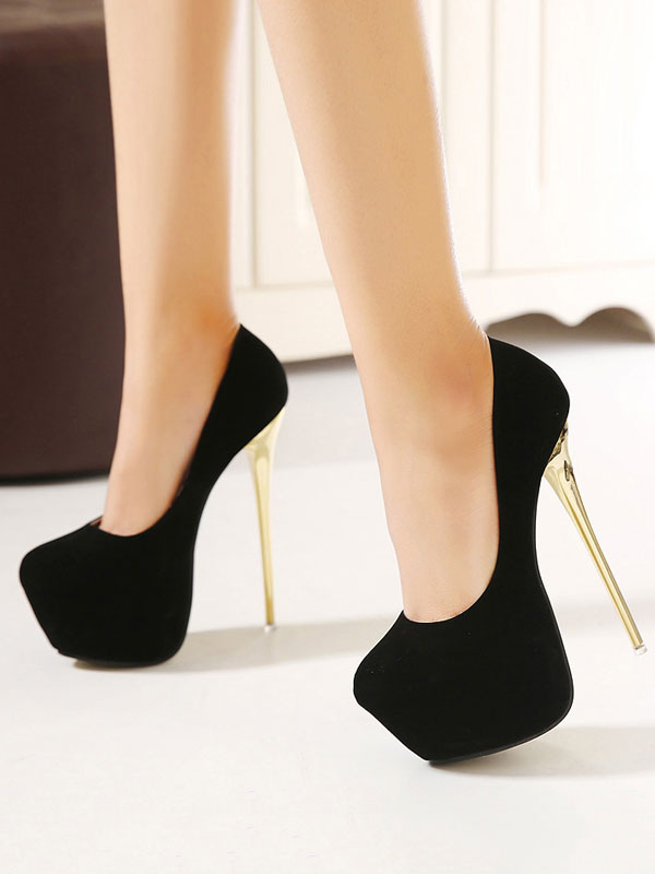 Sexy High Heels Women Red Platform Stiletto Heel Slip On Pumps ...