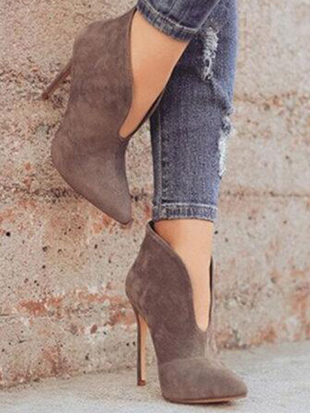 Bottines Chelsea Femme En Daim - Confortables, Élastiques Sur Les Côtés, Semelle Caoutchouc | Look Élégant Quotidien