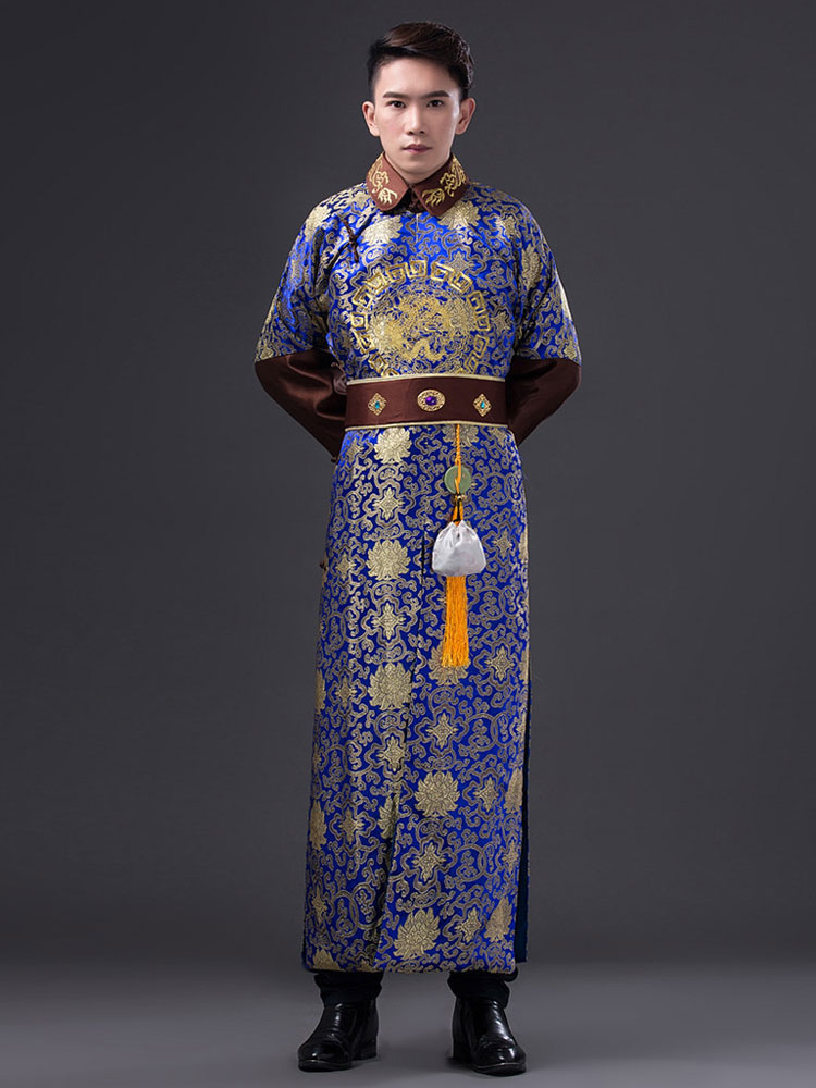 中国の衣装古代清王朝の男性伝統的なベラープリンスコスプレ服唐皇帝の民族服ハロウィン Milanoo Jp