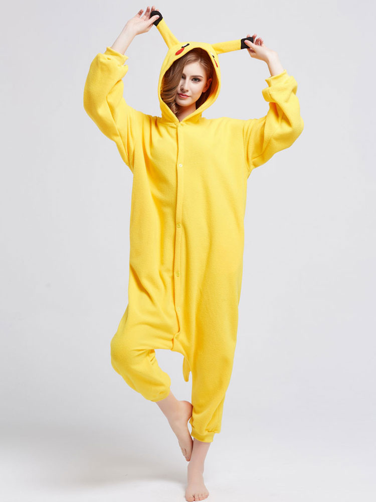 Kigurumi tutina pigiama nera Pokemon flanella adulto Costume 