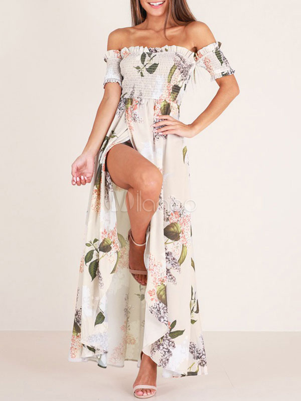 bardot summer maxi dress