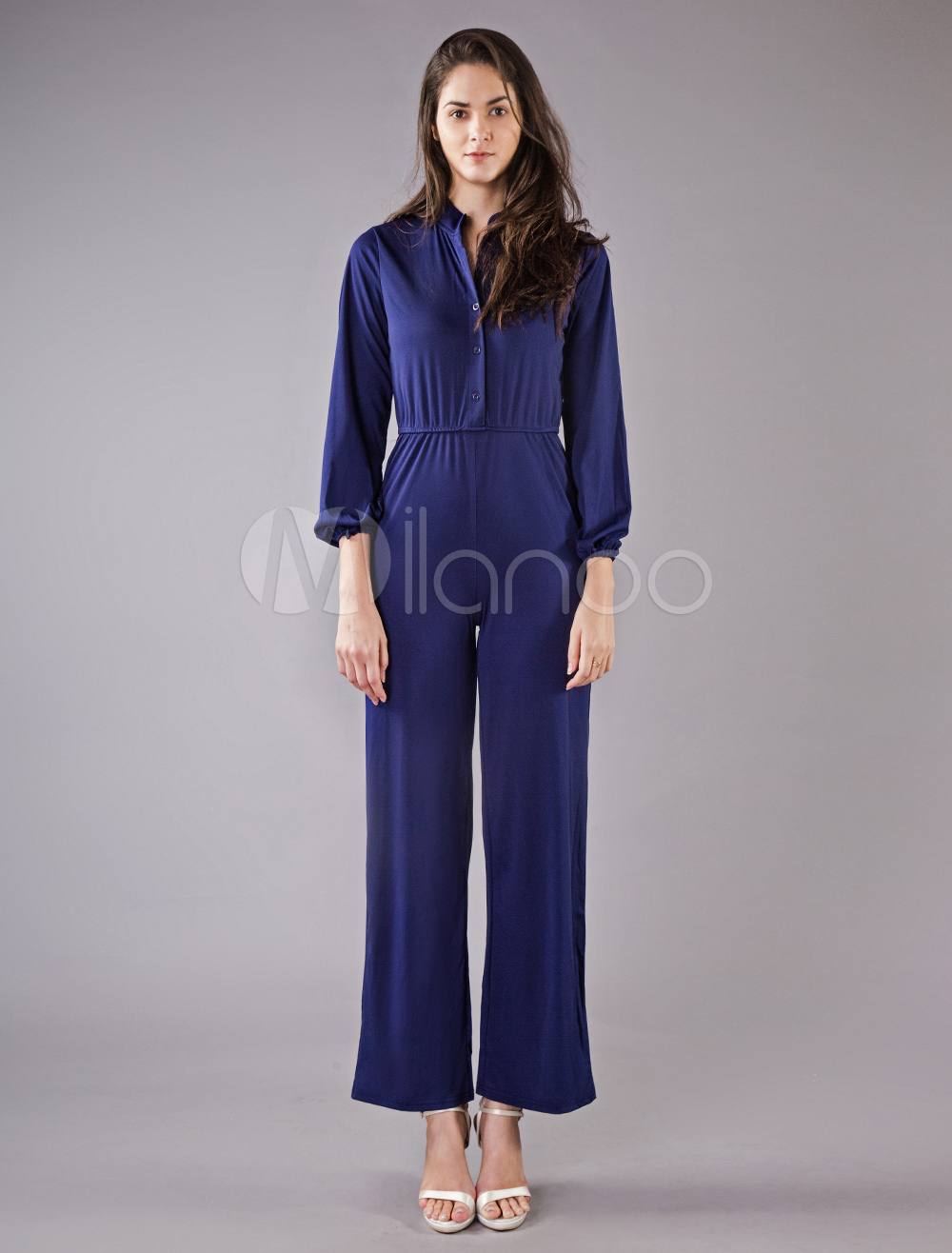 blue work jumpsuit womens