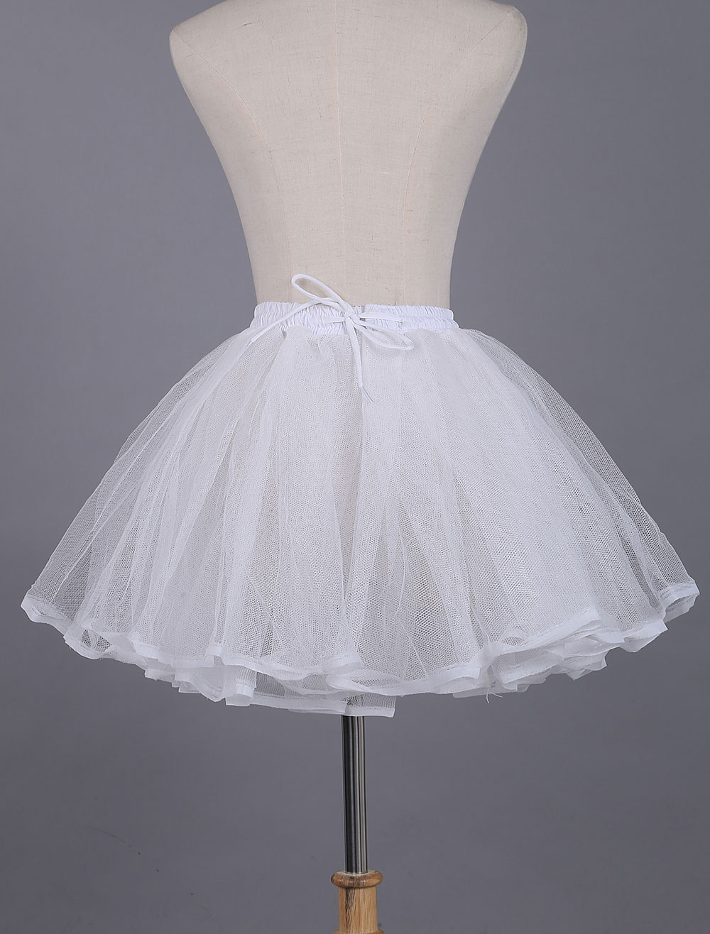 White Lolita Petticoat Lace Polyester Petticoat - Milanoo.com