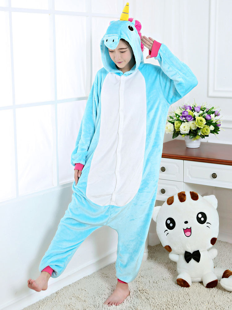 Unicornio Unisex Onesiee Disfraz de Kigurumi con Capucha Pijama Ropa para Dormir 