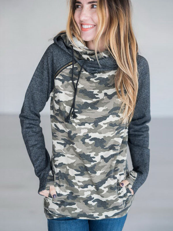 plus size camo sweatshirt