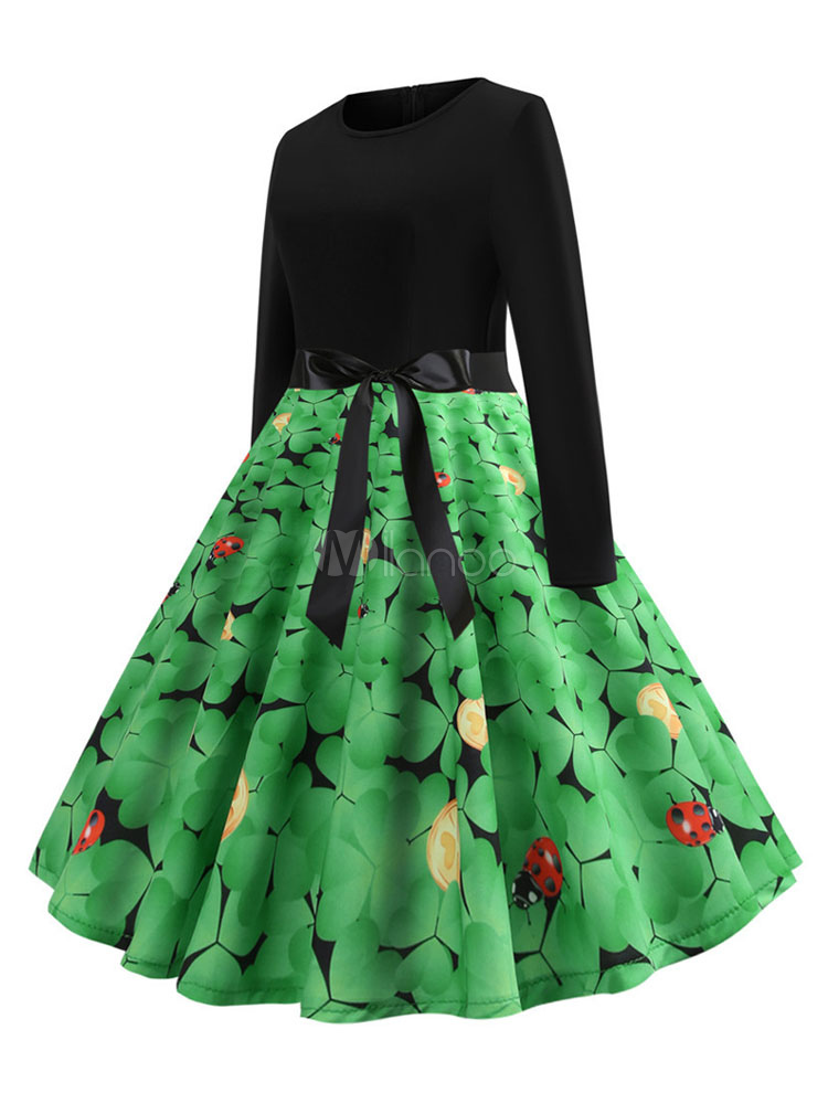 st patrick's day swing dress