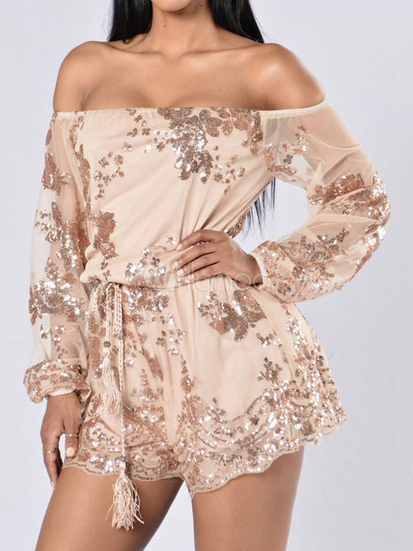 off shoulder jumpsuit lang