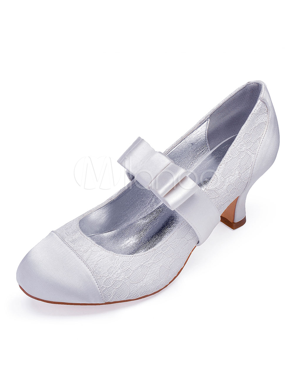 white satin mary jane shoes