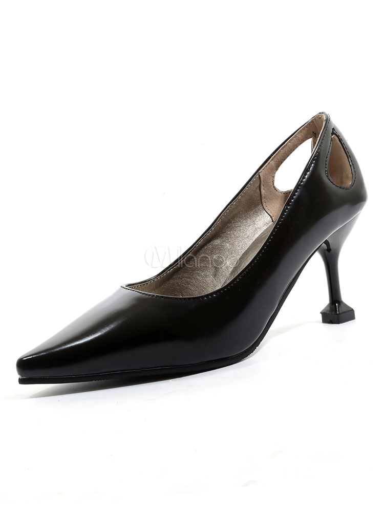 womens black dress shoes no heel