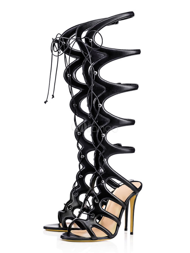 Avec Orteil Femmes Chaussures Nu Sandale Gladiateur 2019 Découpe wPkOuXZiT