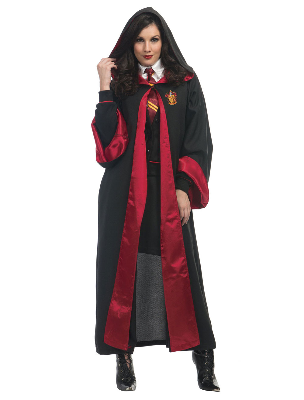 Disfraz de Harry Potter para mujer, Túnica de Gryffindor, uniforme y  corbata, Halloween 