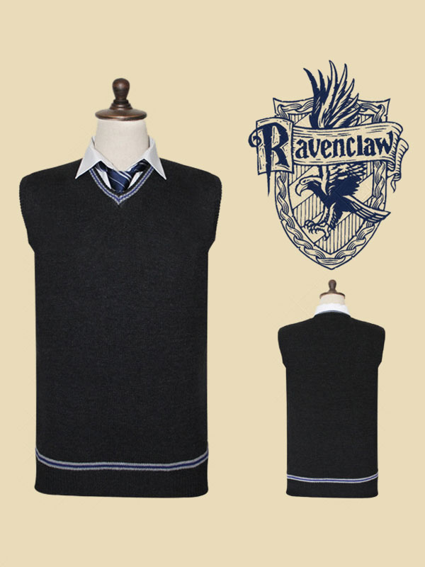 Harry Potter Costume Vest Sweater Hufflepuff Ravenclaw Carnival - Cosplayshow.com