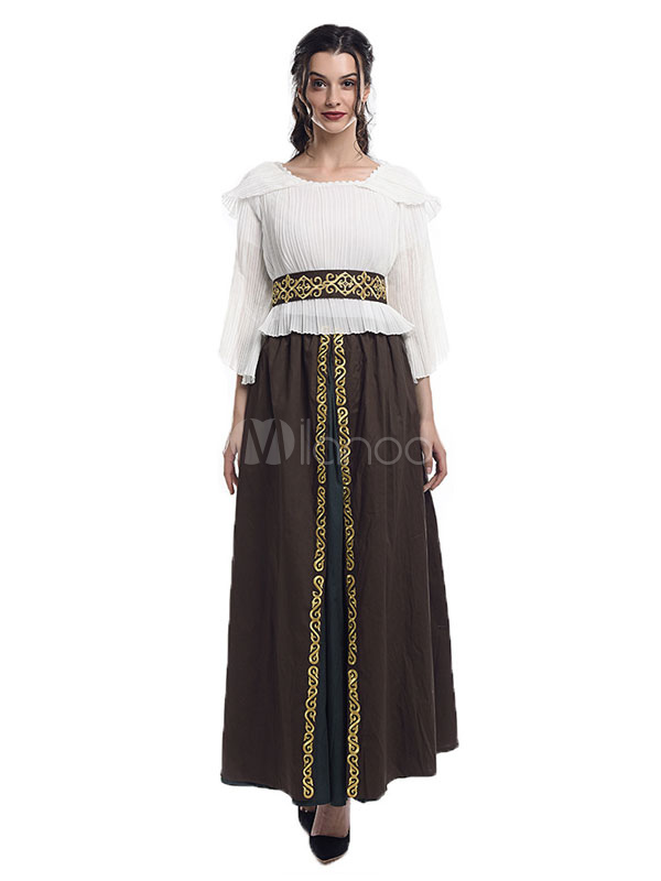 traje medieval feminino