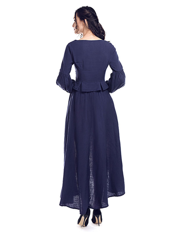 Costumes Costumes | Retro Costume Long Sleeve Medieva Renaissance Dress Royal Women Victorian Gown Halloween - UN30501