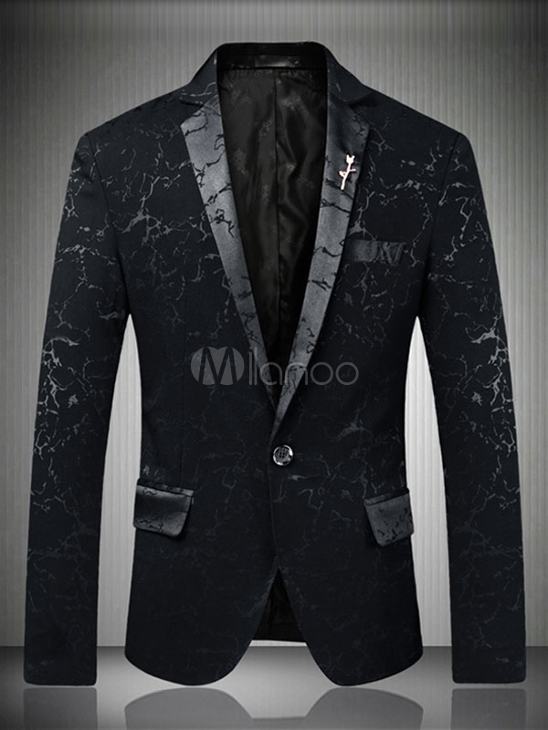 black patterned blazer