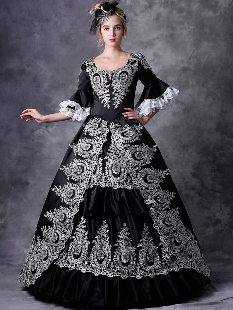 Costumes Costumes | Victorian Dress Costume Women's Black Hooded ...