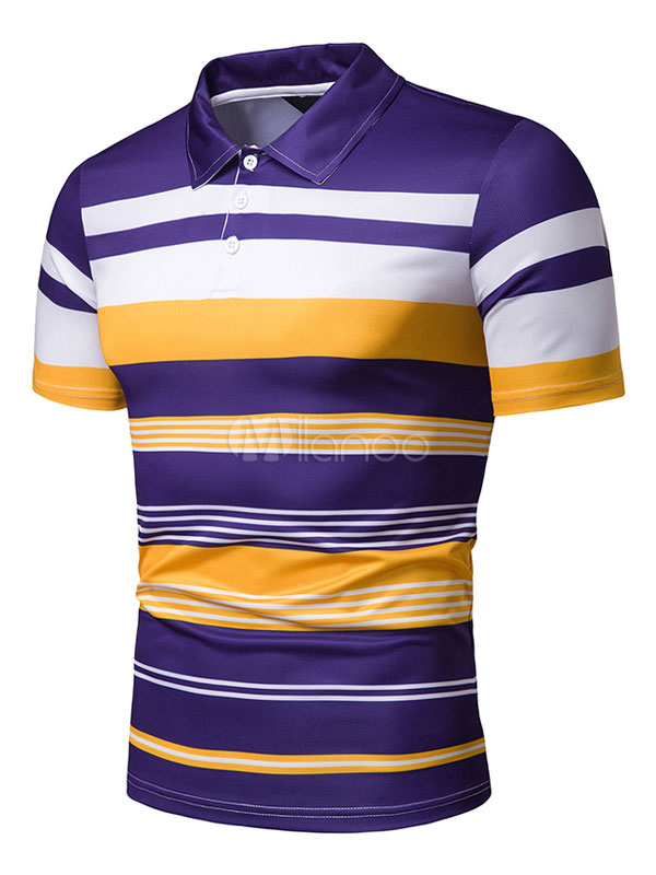 camisa polo morada