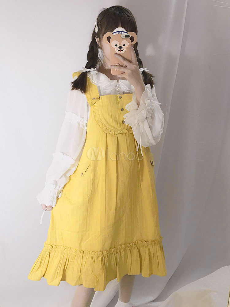 yellow lolita dress