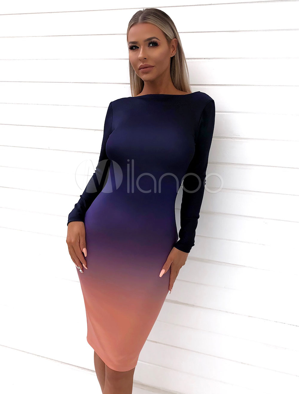 Sexy Bodycon Dress Long Sleeve Party 