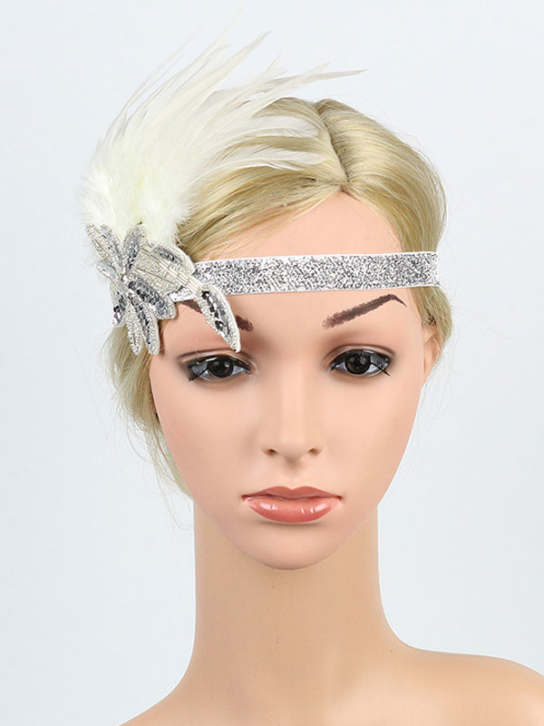 1920s Great Gatsby Headband Sequins Feather Flapper Headpieces