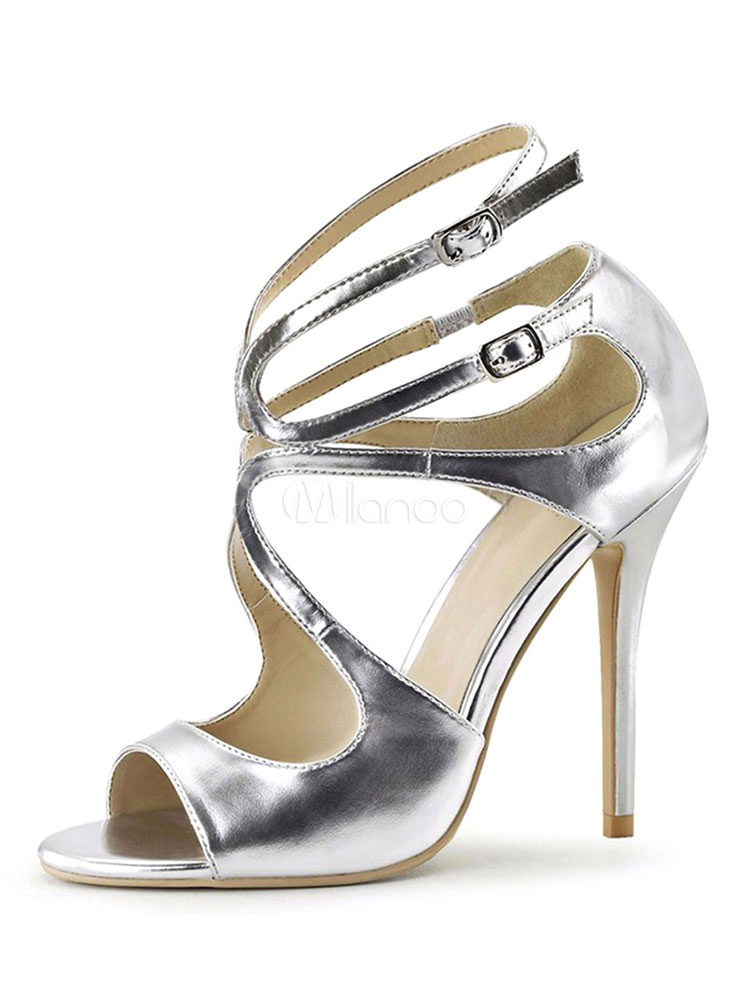 gold criss cross heels