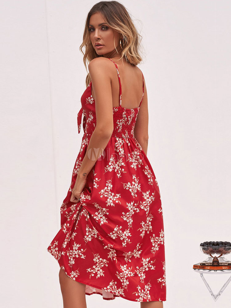 robe-d-t-pour-femmes-avec-boutons-fleurs-et-boutons-nou-s-robe-midi