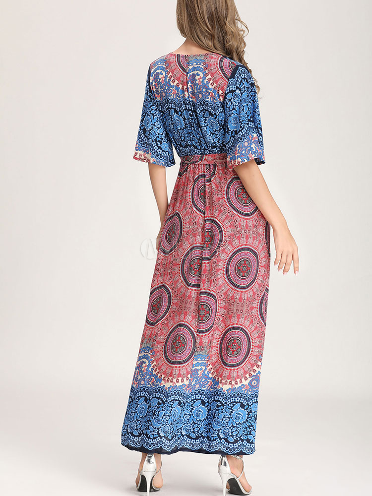 Avelyn – Feminines Boho Maxikleid mit Spitze & Stickerei