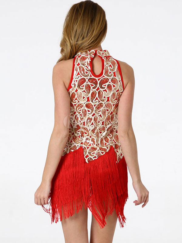 Abito Da Ballo Latino Con Paillettes Per Bambina - Crop Top E Tutu, Per Danza Classica E Pattinaggio - Foto 2