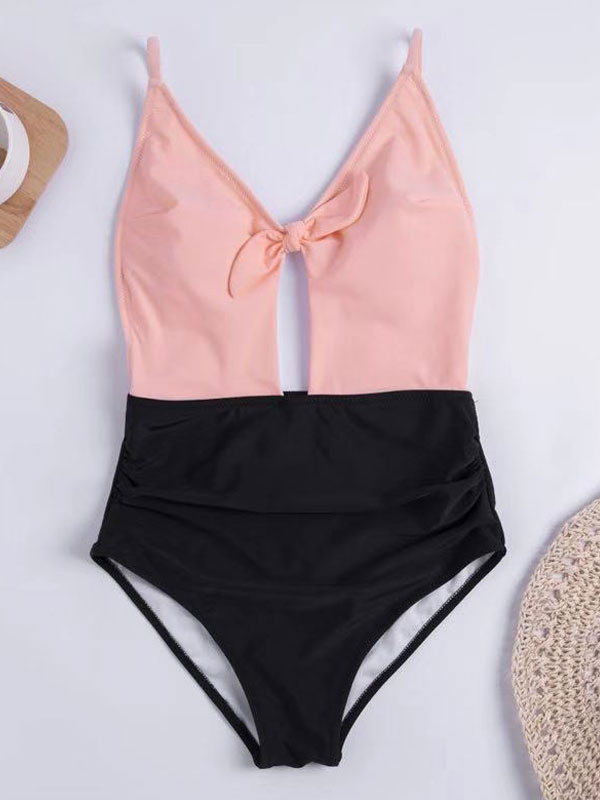 two tone bathing suit