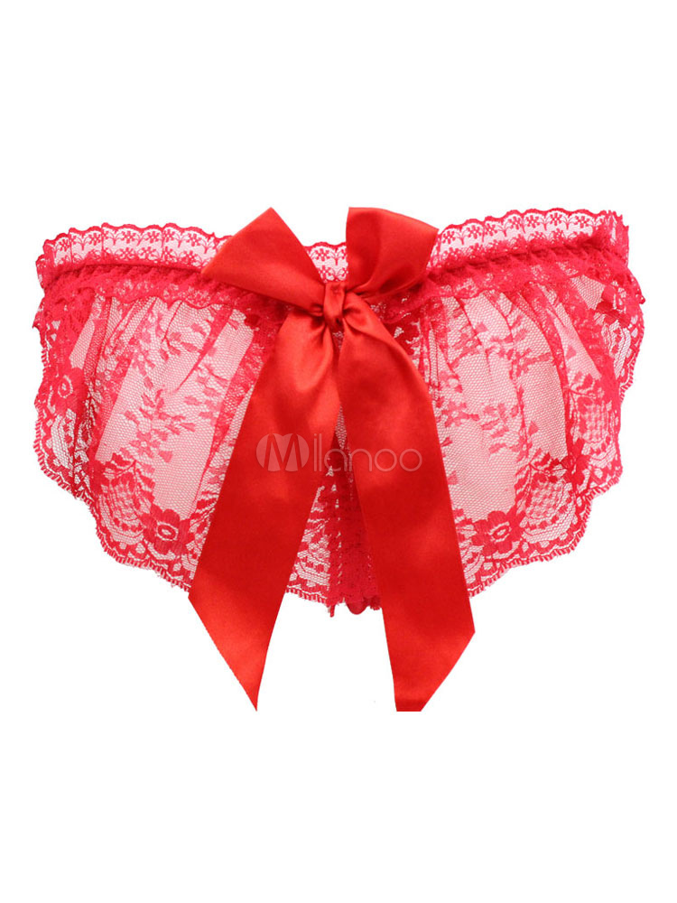 Panties For Women Lace Bows Underwear Sexy Lingerie