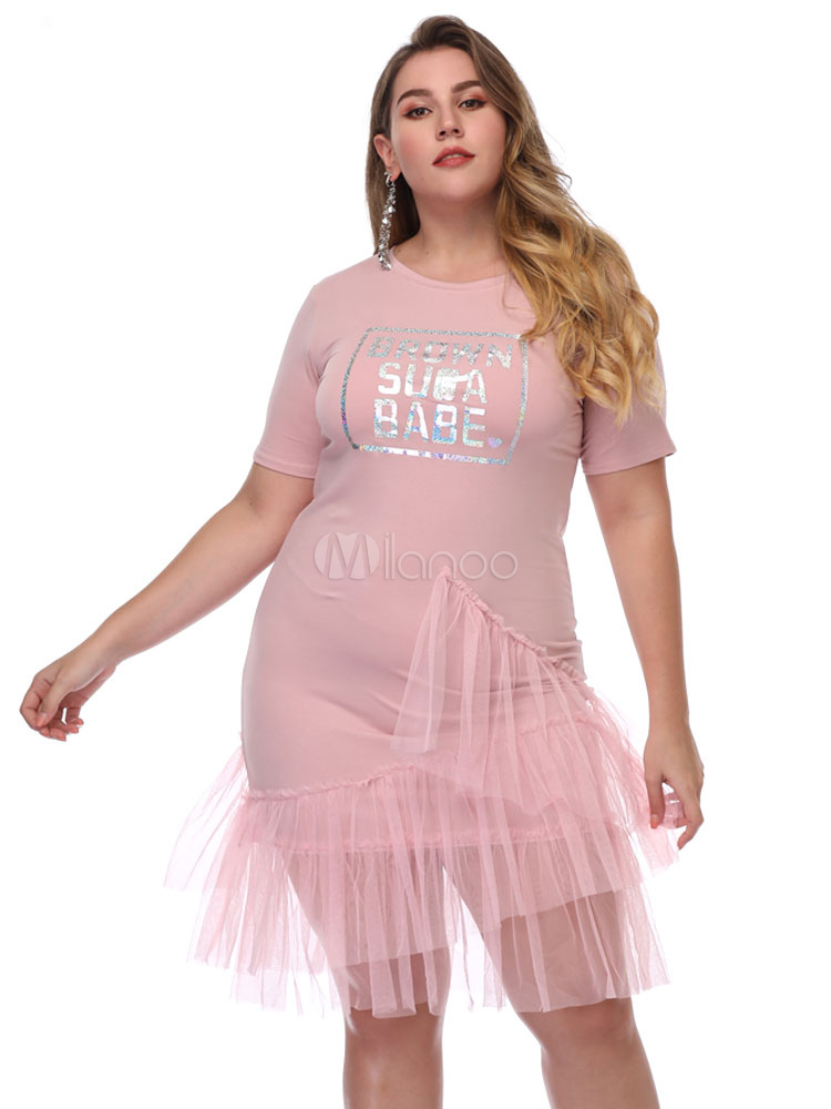 vestido de algodão plus size