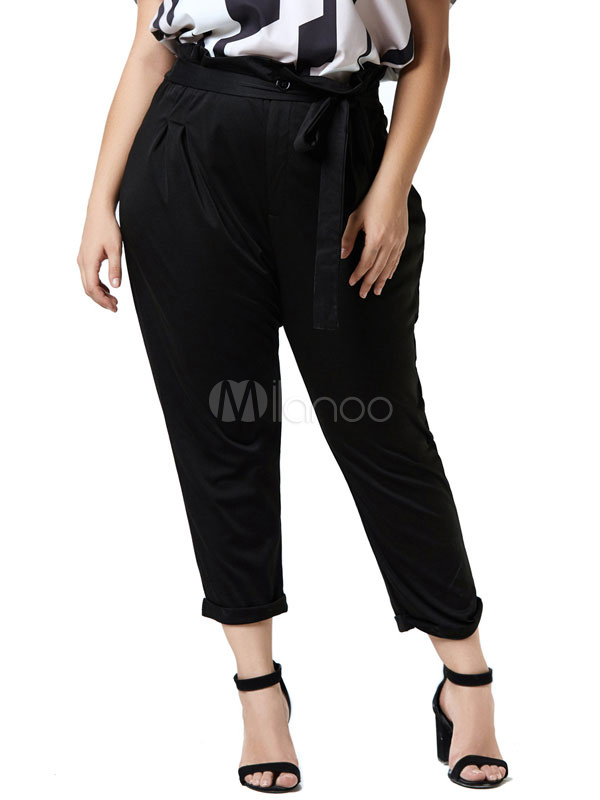 plus size high waisted work pants