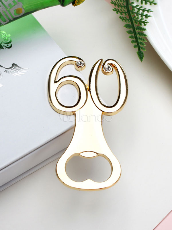 Bottle Openers Wedding Favors 60 Birthday Party Gift Souvenirs 4pcs Milanoo Com