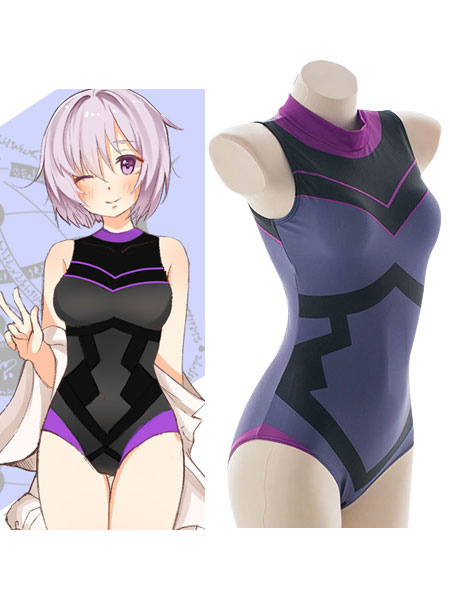 lilac swimming costume