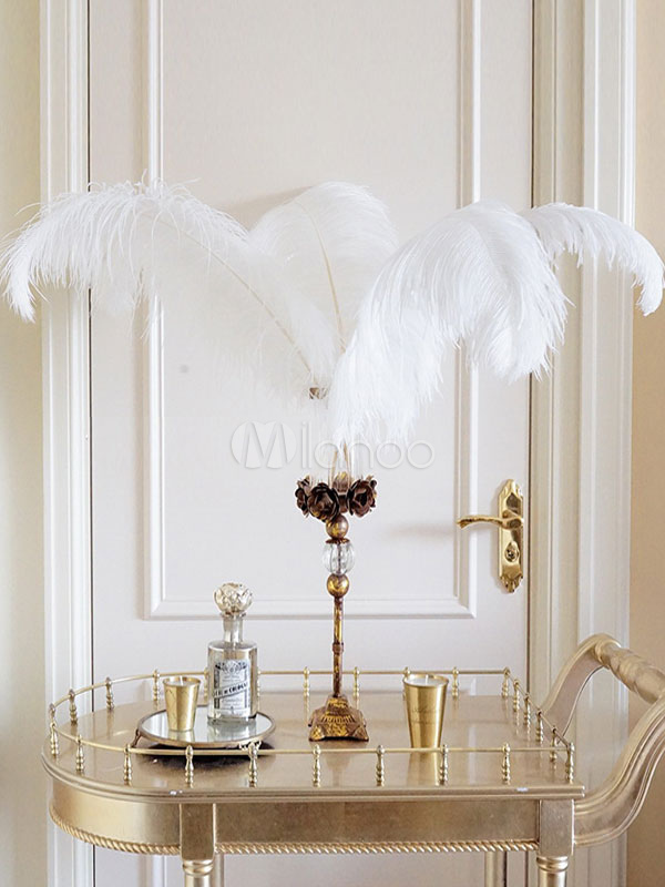 1920s Party Decoration Great Gatsby Accessory Pink Ostrich Feather