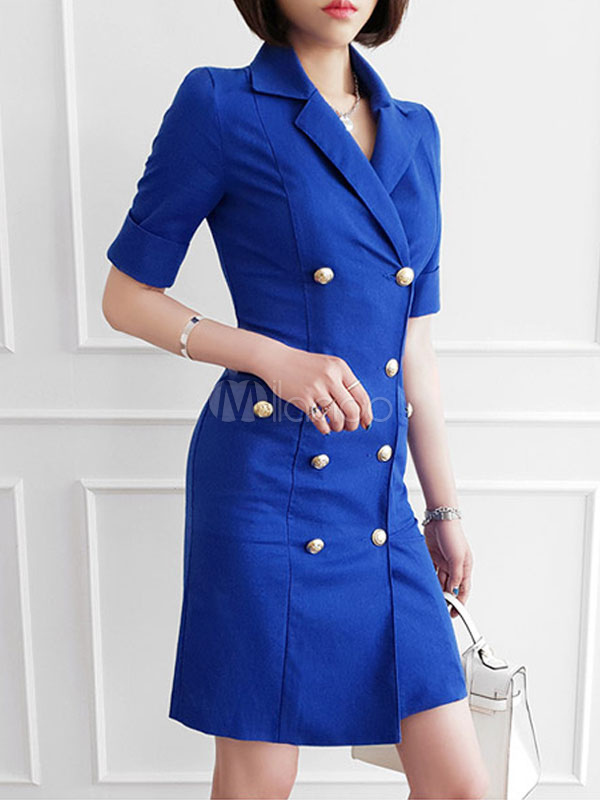 half sleeve blazer dress