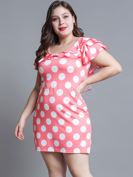 pink t shirt dress plus size