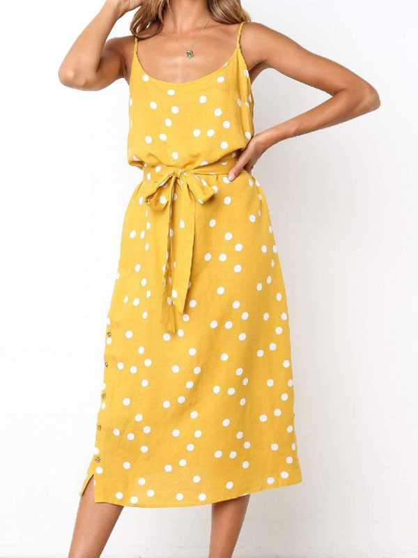 womens yellow summer dresses