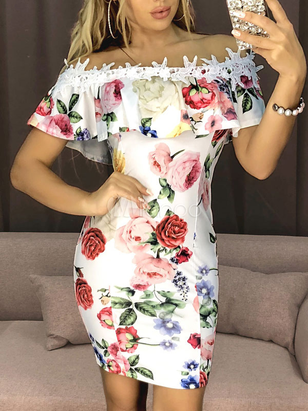 Floral Bodycon Dresses Print Off The 