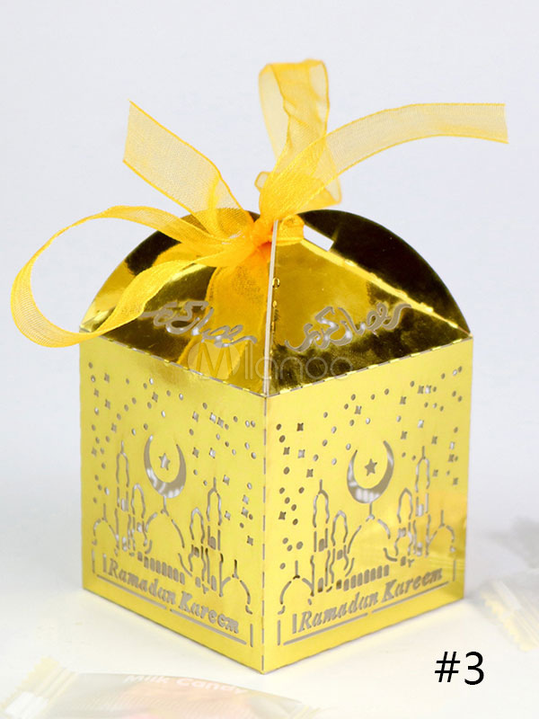 Happy Eid Mubarak Candy Box Ramadan Decorations Paper Gift Boxes