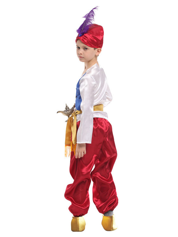 キッズアラジンコスプレ赤の王子様アラブ5ピースボーイコスプレ衣装ハロウィン Milanoo Jp