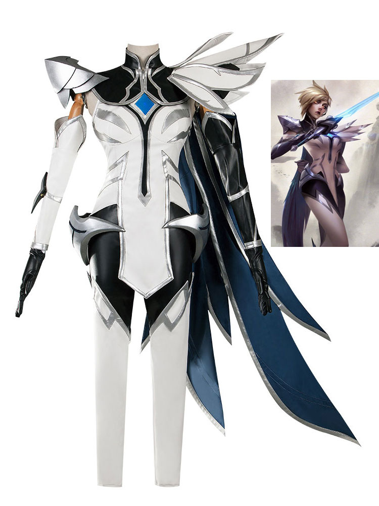 League Of Legends Fiora Laurent The Grand Duelist White IG Champion Set LOL Halloween Game Cosplay Costumes Cosplayshow.com