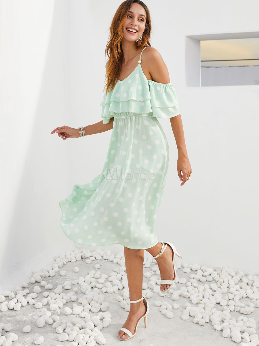 mint green beach dress
